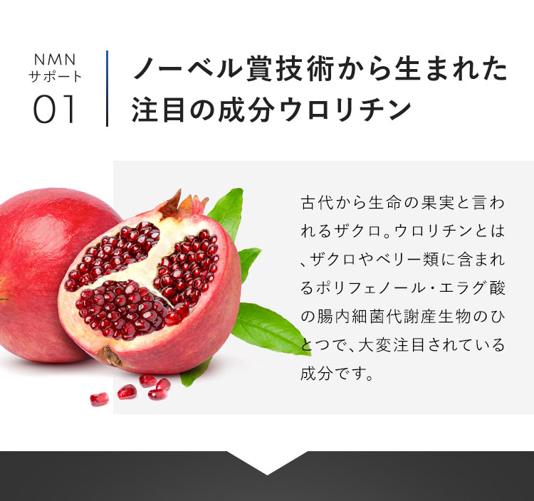 ノーベル賞から生まれた注目の成分ウロリチン